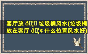 客厅放 🦄 垃圾桶风水(垃圾桶放在客厅 🦢 什么位置风水好)